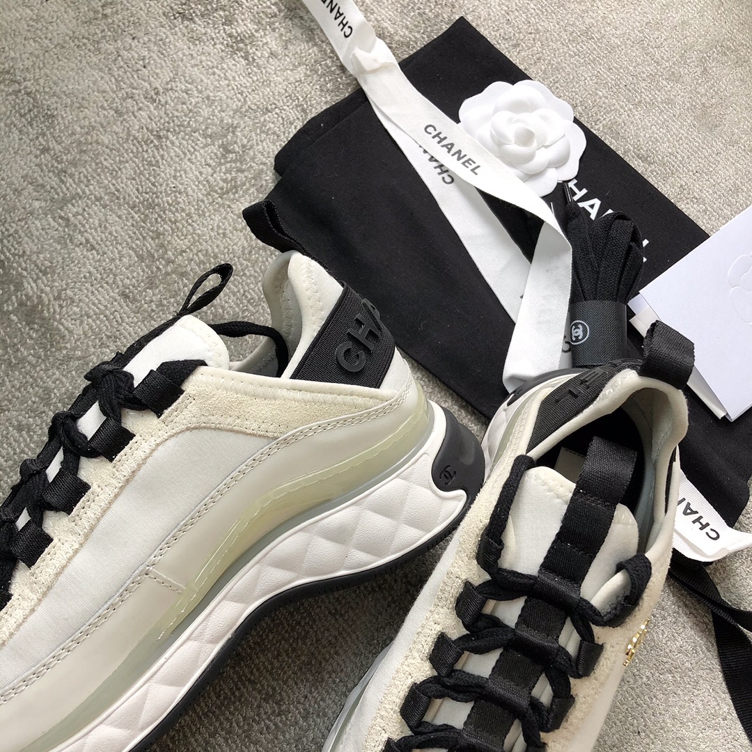CHANEL sneakers classic small incense sneakers cowhide sheepskin leather genuine leather sole
