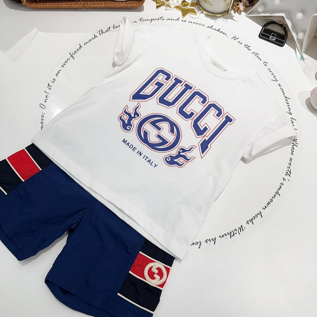 Gucci 2024/new three-piece children's suit