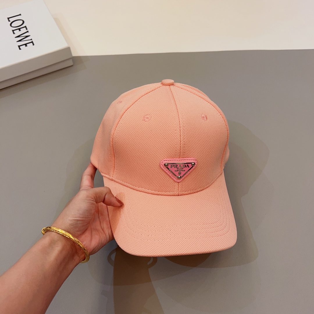 Prada hipster favorite triangle logo baseball cap