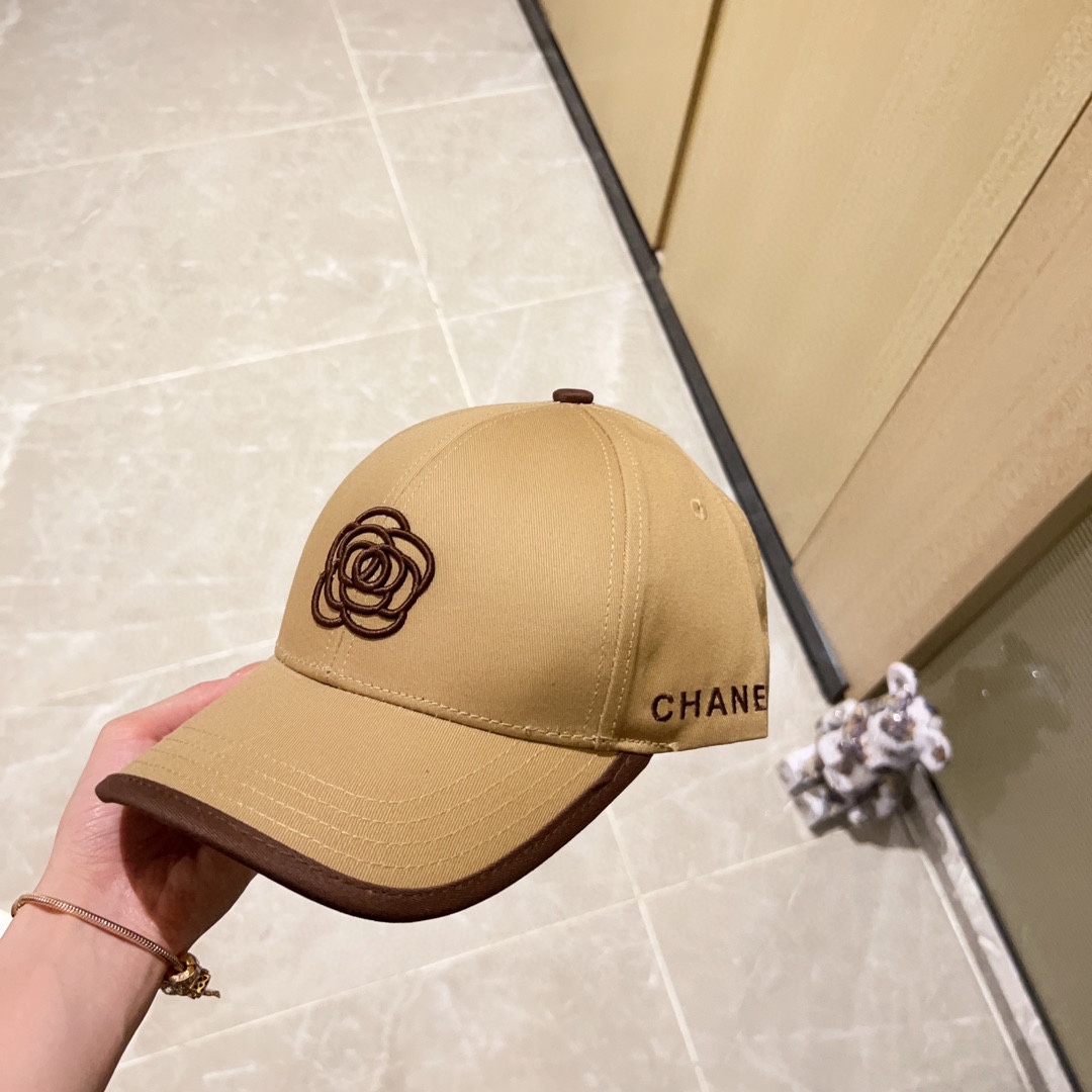 [CHANEL Chanel] 2023 new style embroidered baseball cap