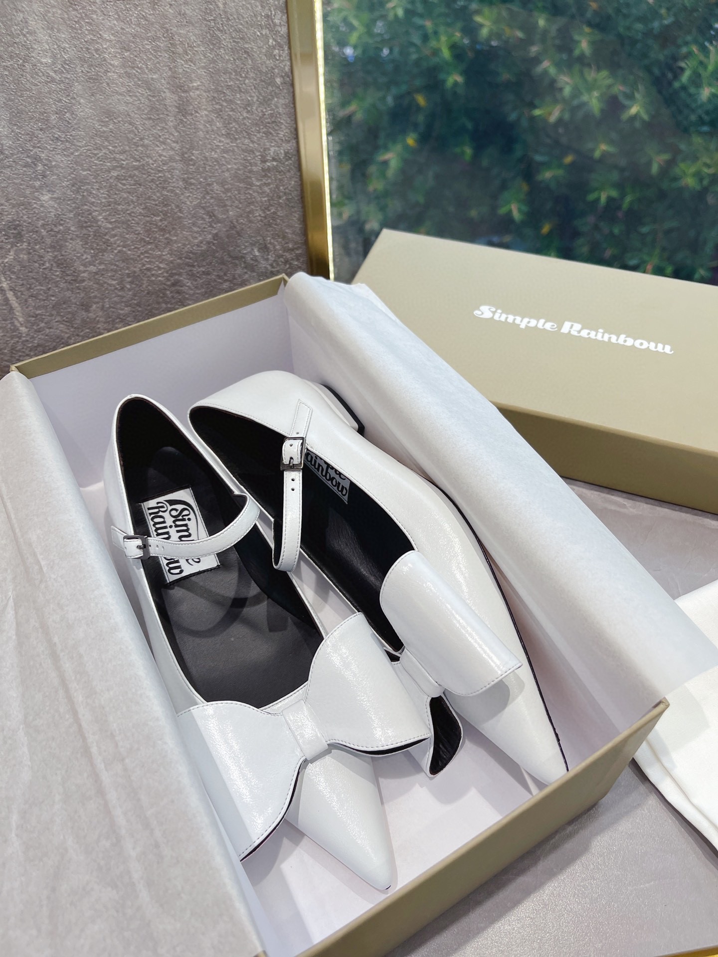 𝐒𝐌𝐅𝐊｜𝟐𝟎𝟐𝟐/𝐒𝐒 𝐧𝐞𝐰 The latest spring and summer models pointed bow Mary Jane retro and fashionable niche series