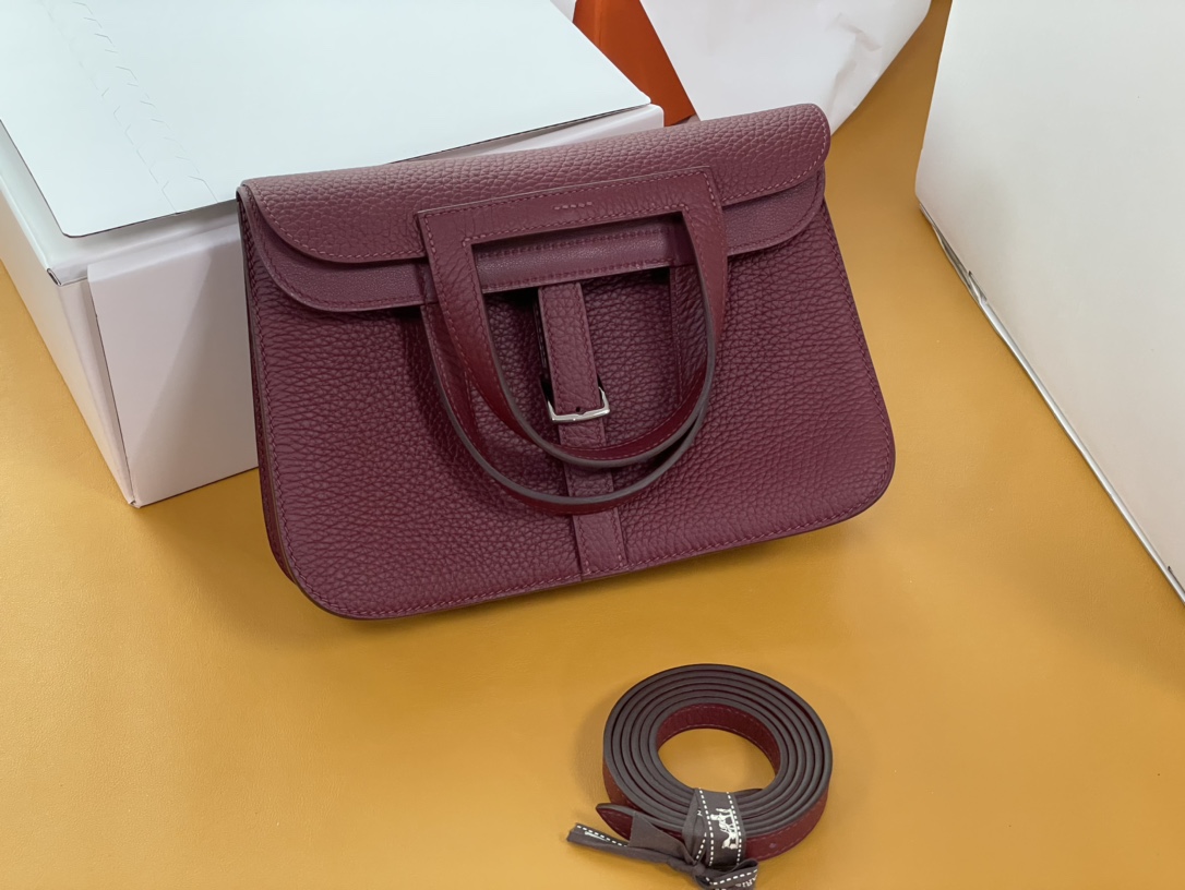 halzan 25 bordeaux burgundy TC leather