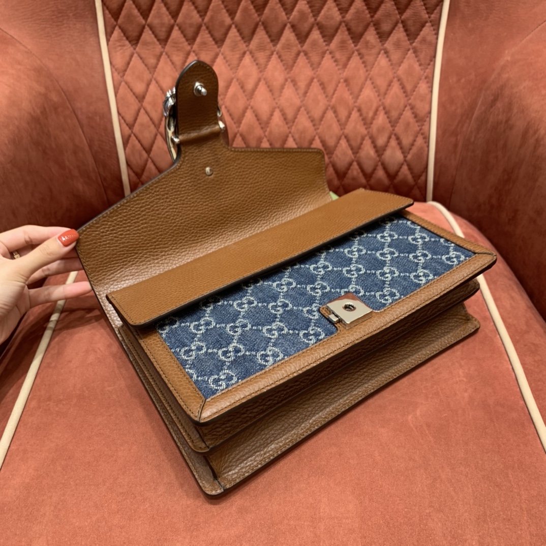 GUCCI 𝙂𝙐𝘾𝘾𝙄 𝘿𝙀𝙉𝙄𝙈 Denim Series Denim Dionysus Medium 28 # 400249