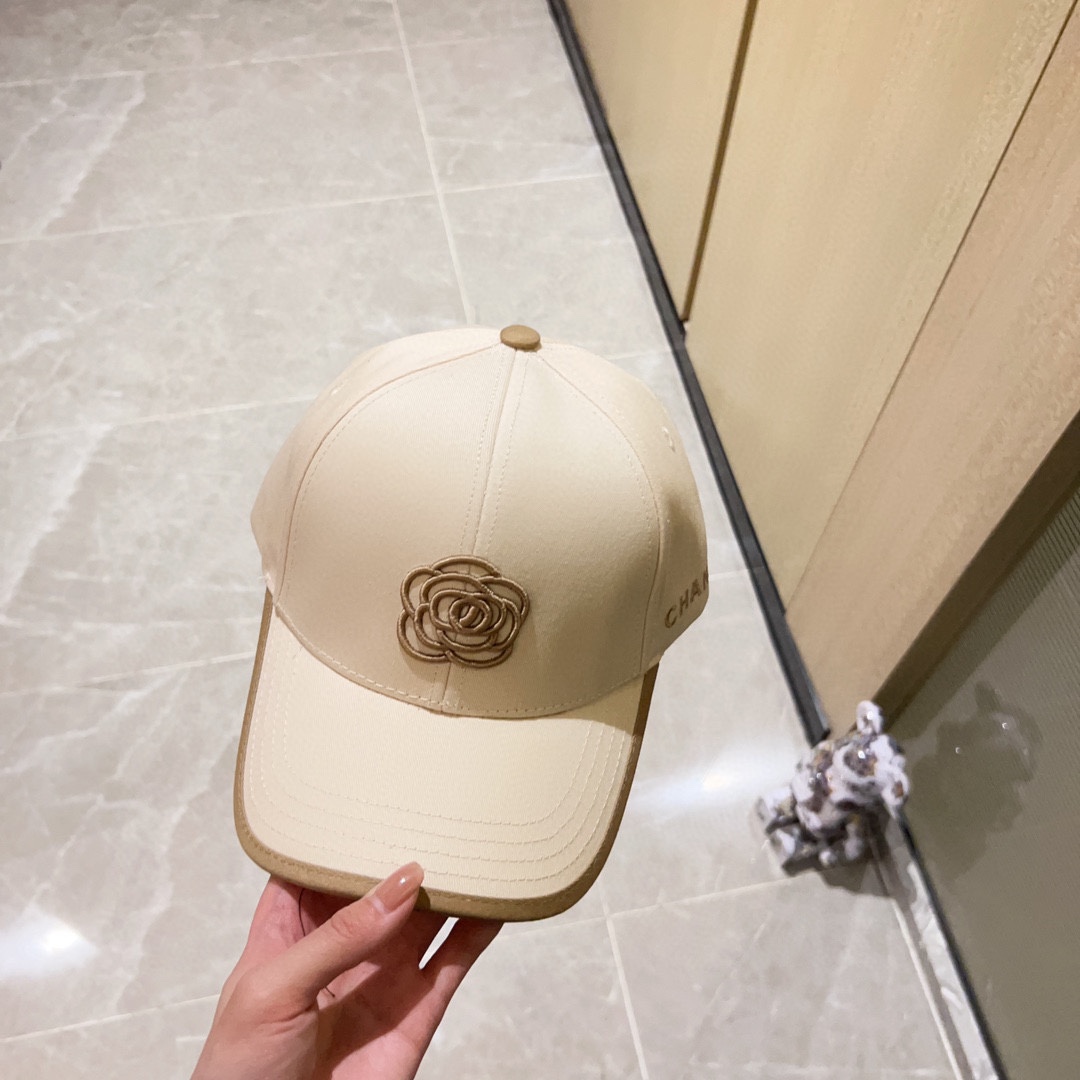 [CHANEL Chanel] 2023 new style embroidered baseball cap