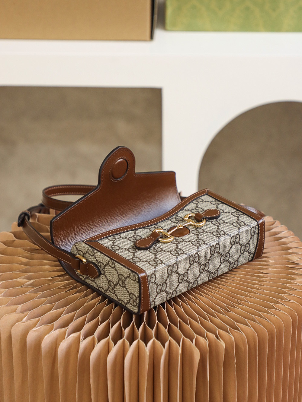 GUCCI 𝟏𝟗𝟓𝟓 𝐌𝐢𝐧𝐢horsebit [full copper version #699296#]