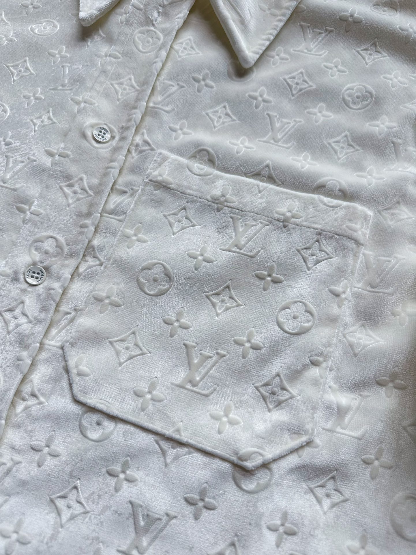 Louis Vuitton...velvet embossed shirt coat