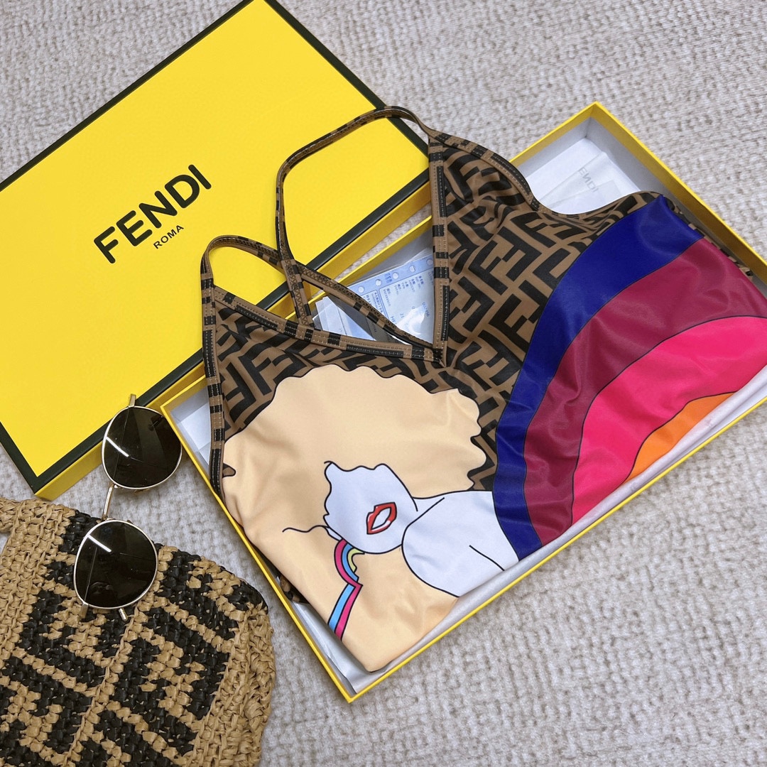 Fendi women's new one-piece bikini