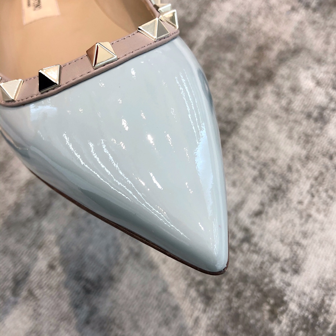 Valentino VT Collection Flats Patent Leather Blue