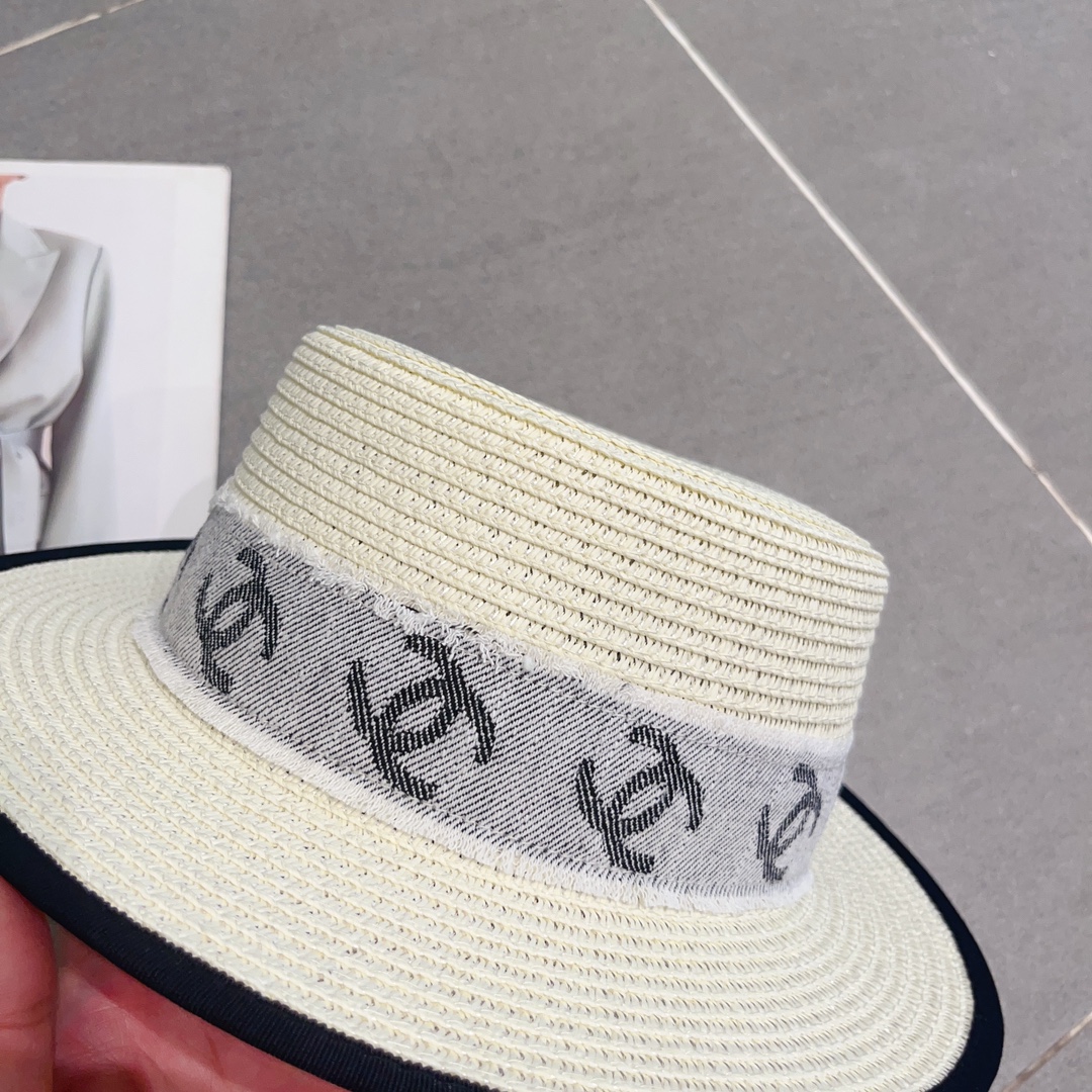 CHANEL bowler hat, sun visor hat