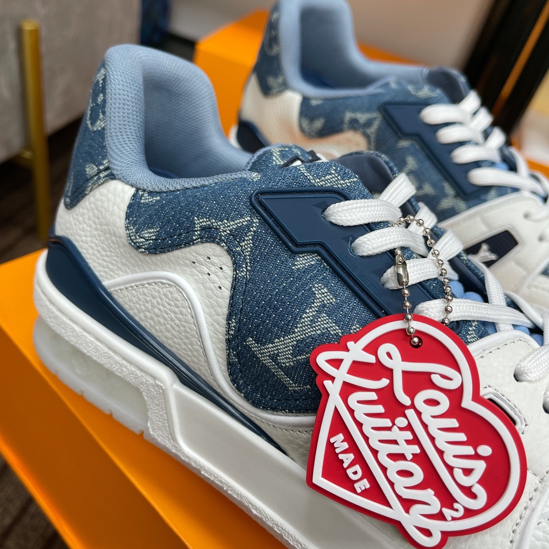 Louis Vuitton couple models DIY buckle sneakers sneakers