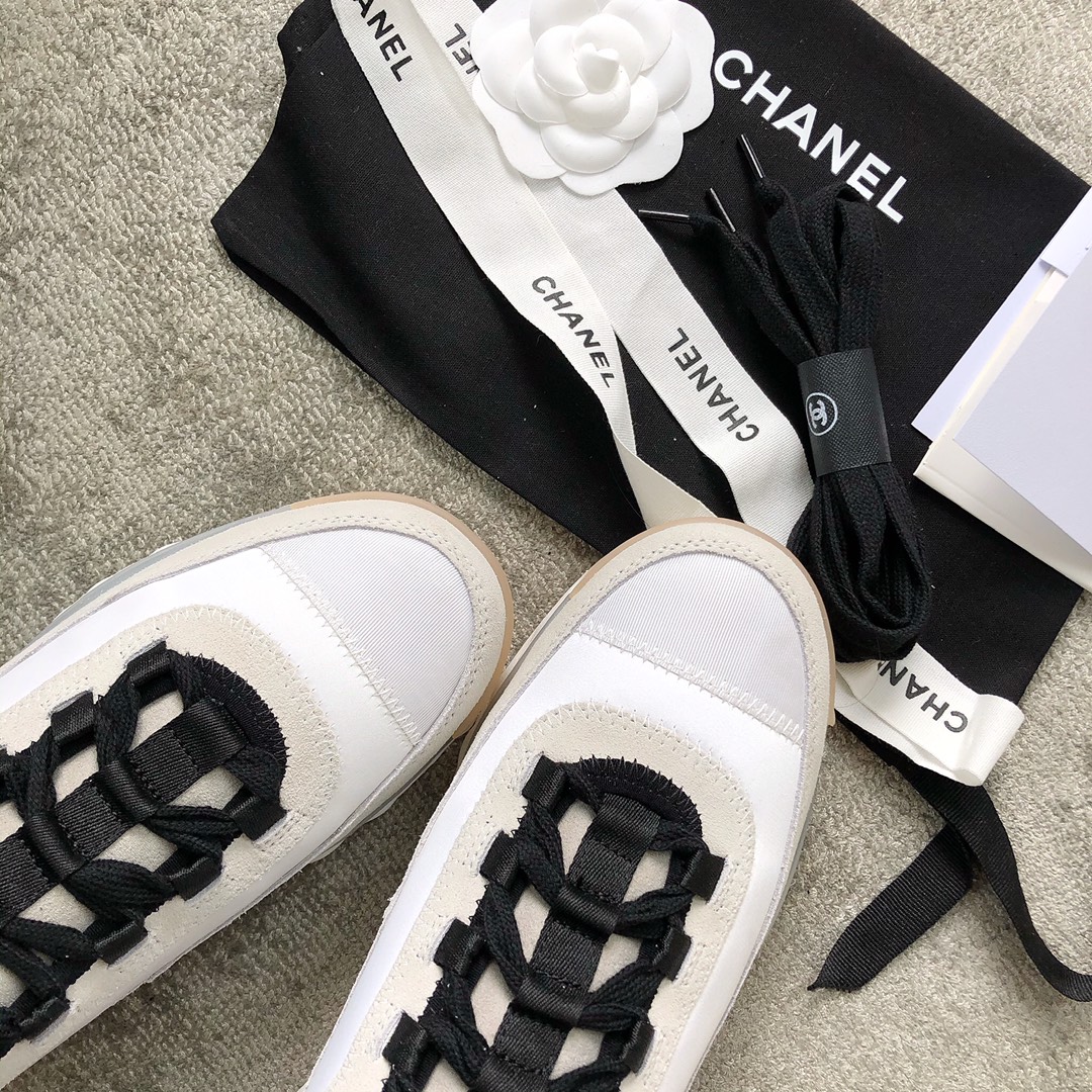 CHANEL sneakers classic small incense sneakers cowhide sheepskin leather genuine leather sole