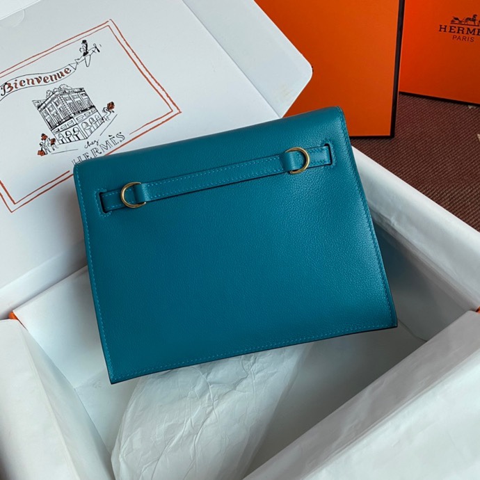 Kelly DanSe 22cm picture cowboy blue gold and silver buckle in stock evercolor leather