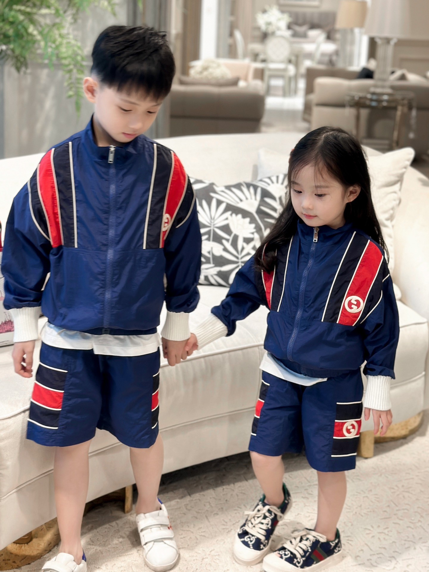 Gucci 2024/new three-piece children's suit