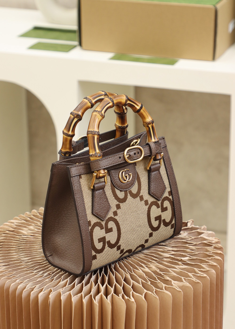 GUCCI 𝐃𝐢𝐚𝐧𝐚 𝐓𝐨𝐭𝐞 Retro King Fried Bamboo Festival #655661