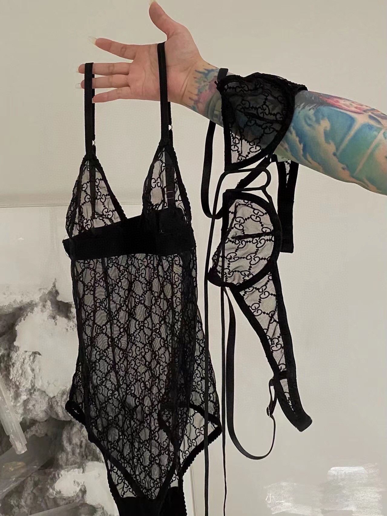 Gucci new mesh swimsuit