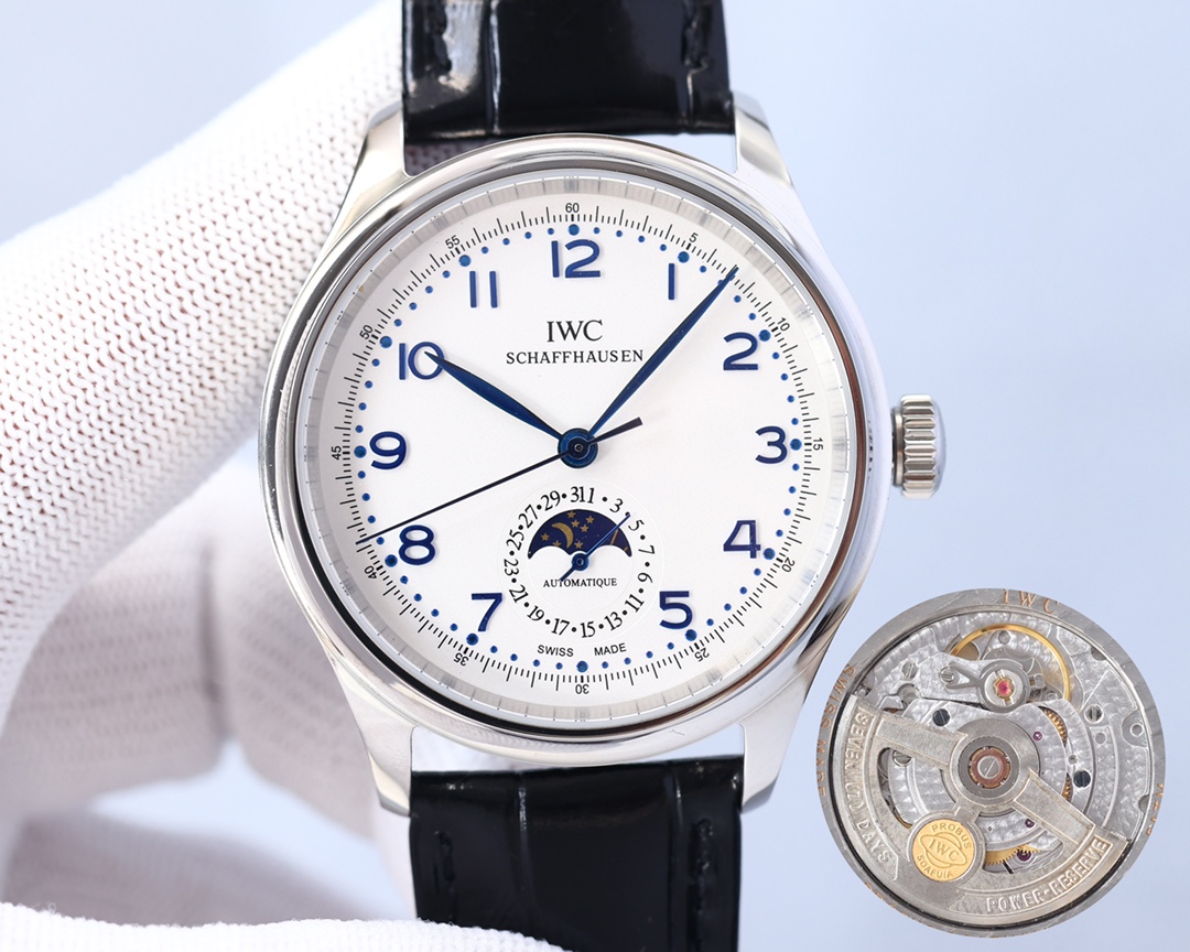 IWC- Portuguese IW390704 with Cal. 89361 chronograph movement Superluminova