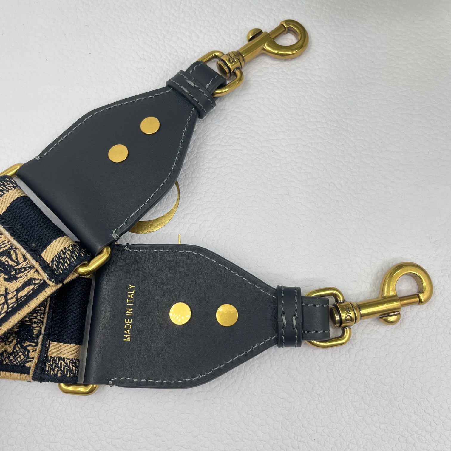 Dior tiger blue shoulder strap