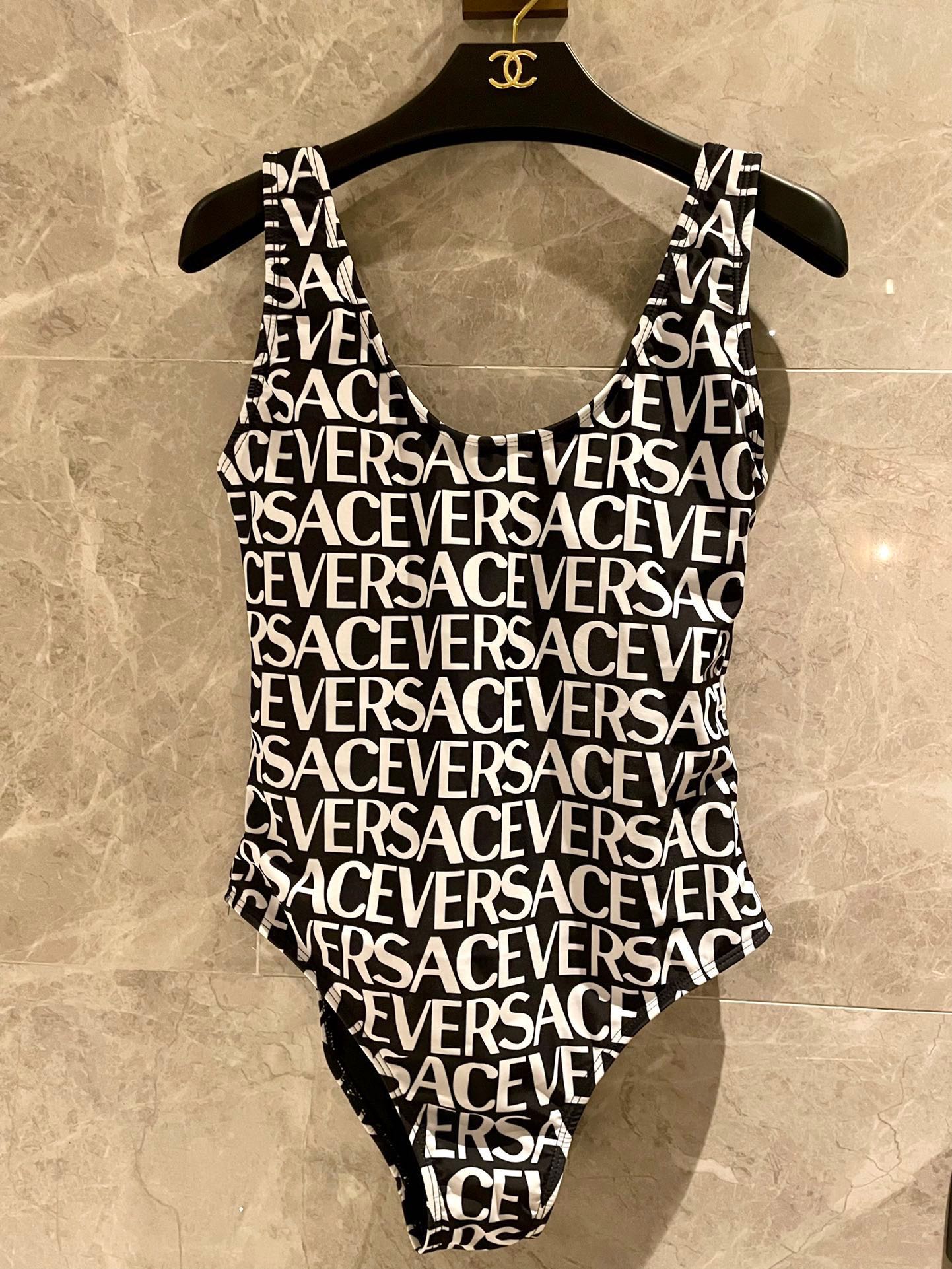 Versace New monogrammed one-piece swimming costume