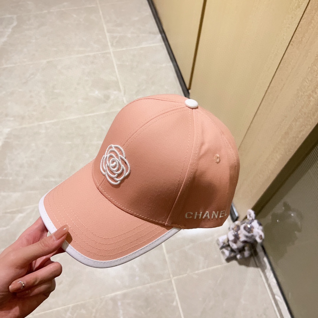 [CHANEL Chanel] 2023 new style embroidered baseball cap