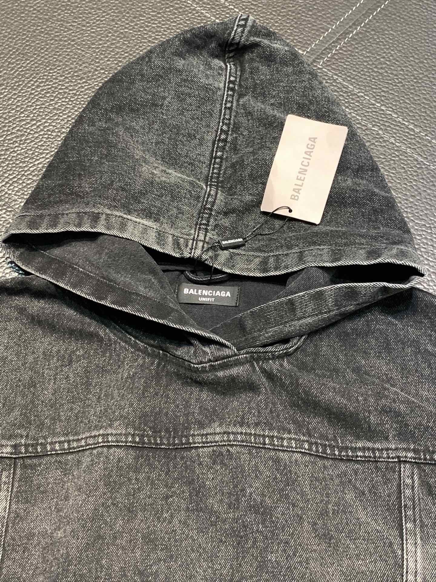 Balenciaga hooded stand collar jacket