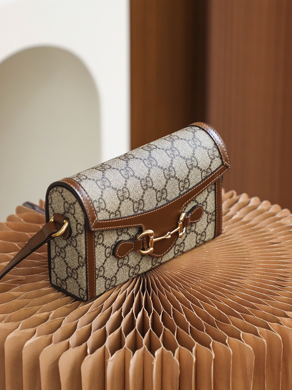 GUCCI 𝟏𝟗𝟓𝟓 𝐌𝐢𝐧𝐢horsebit [full copper version #699296#]