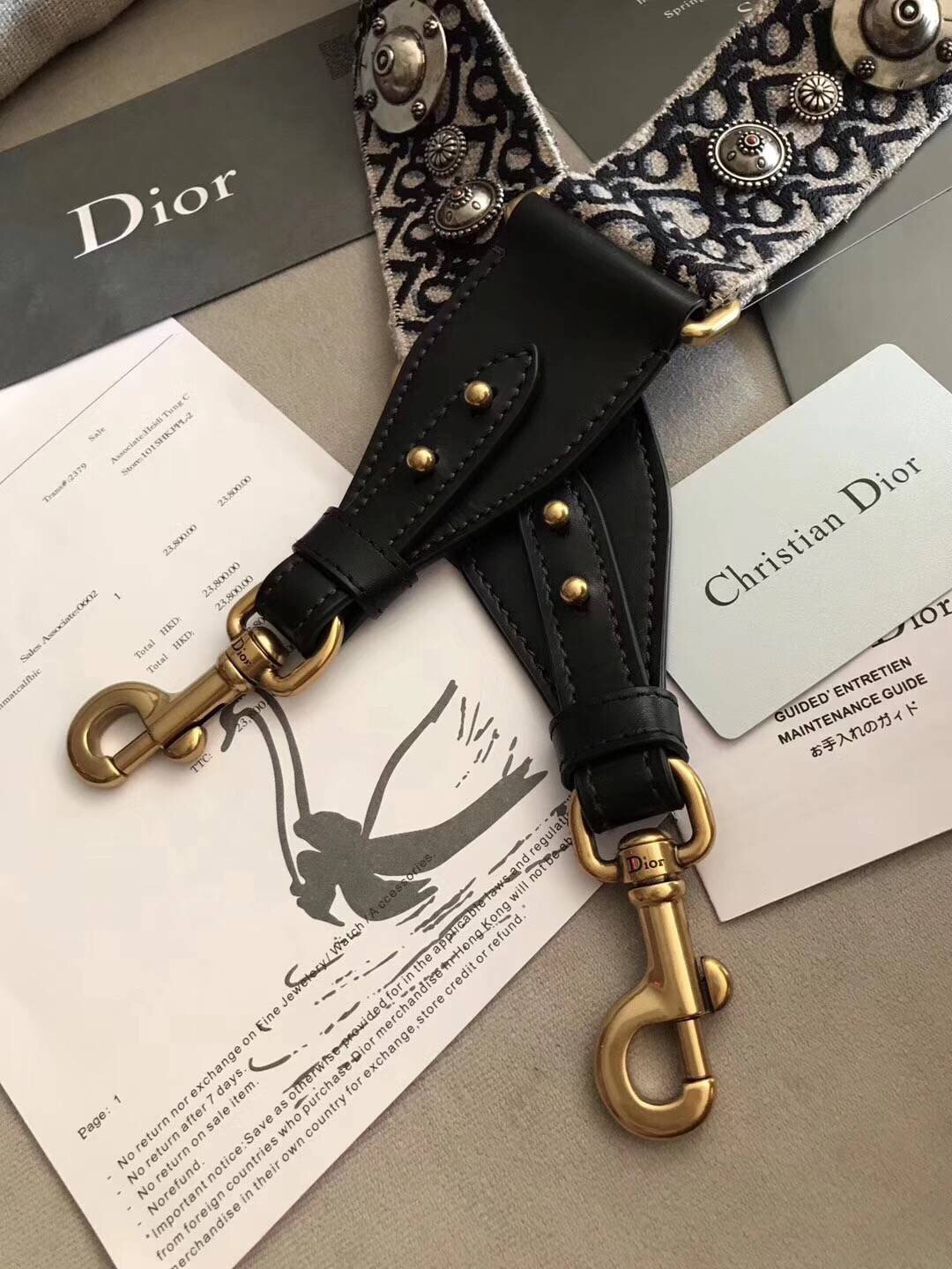 Dior retro Roman straps