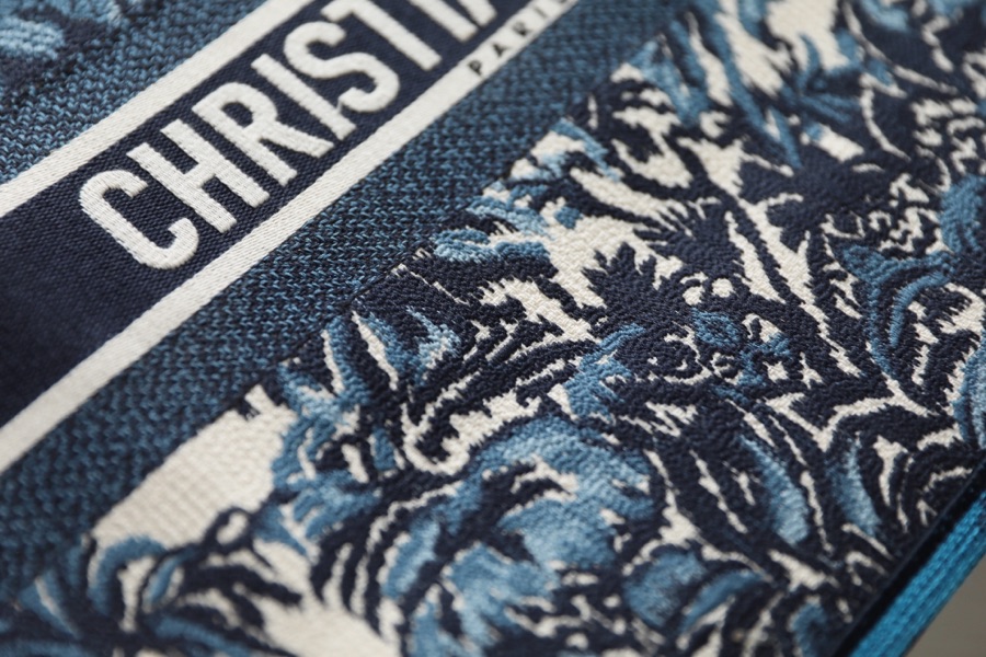 DIOR TOTE Blue Coconut Tree