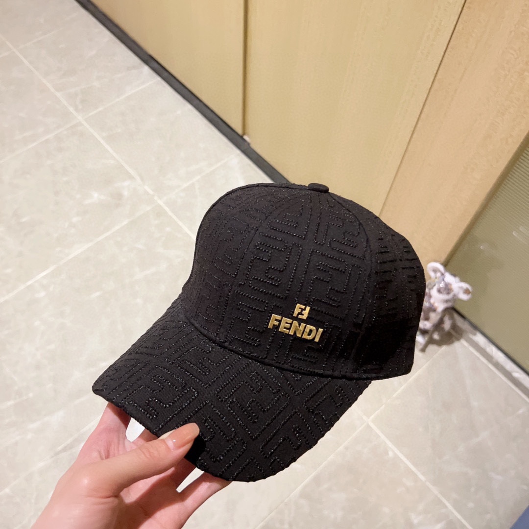 [Fendi] 2023 New Embroidered Simple Baseball Cap
