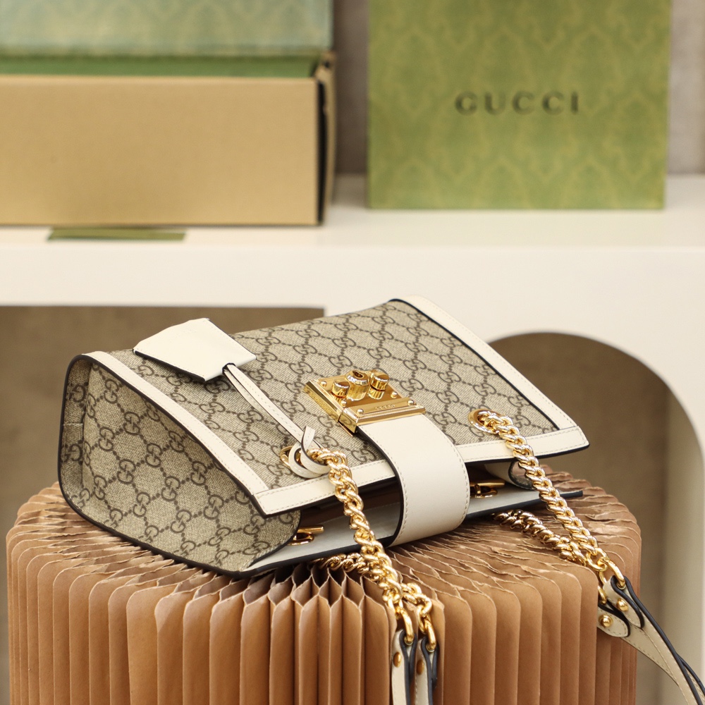 GUCCI 𝐏𝐚𝐝𝐥𝐨𝐜𝐤 series trumpet original leather #498156