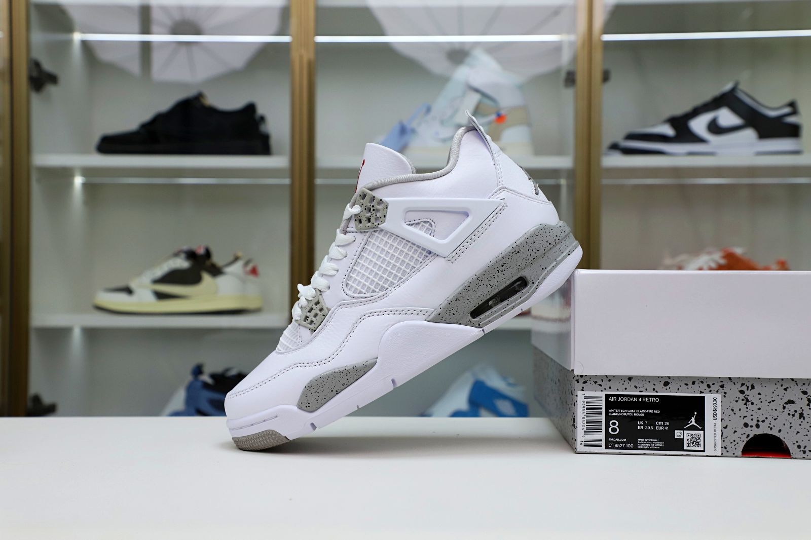 AIR JORDAN 4 RETRO WHITE OREO