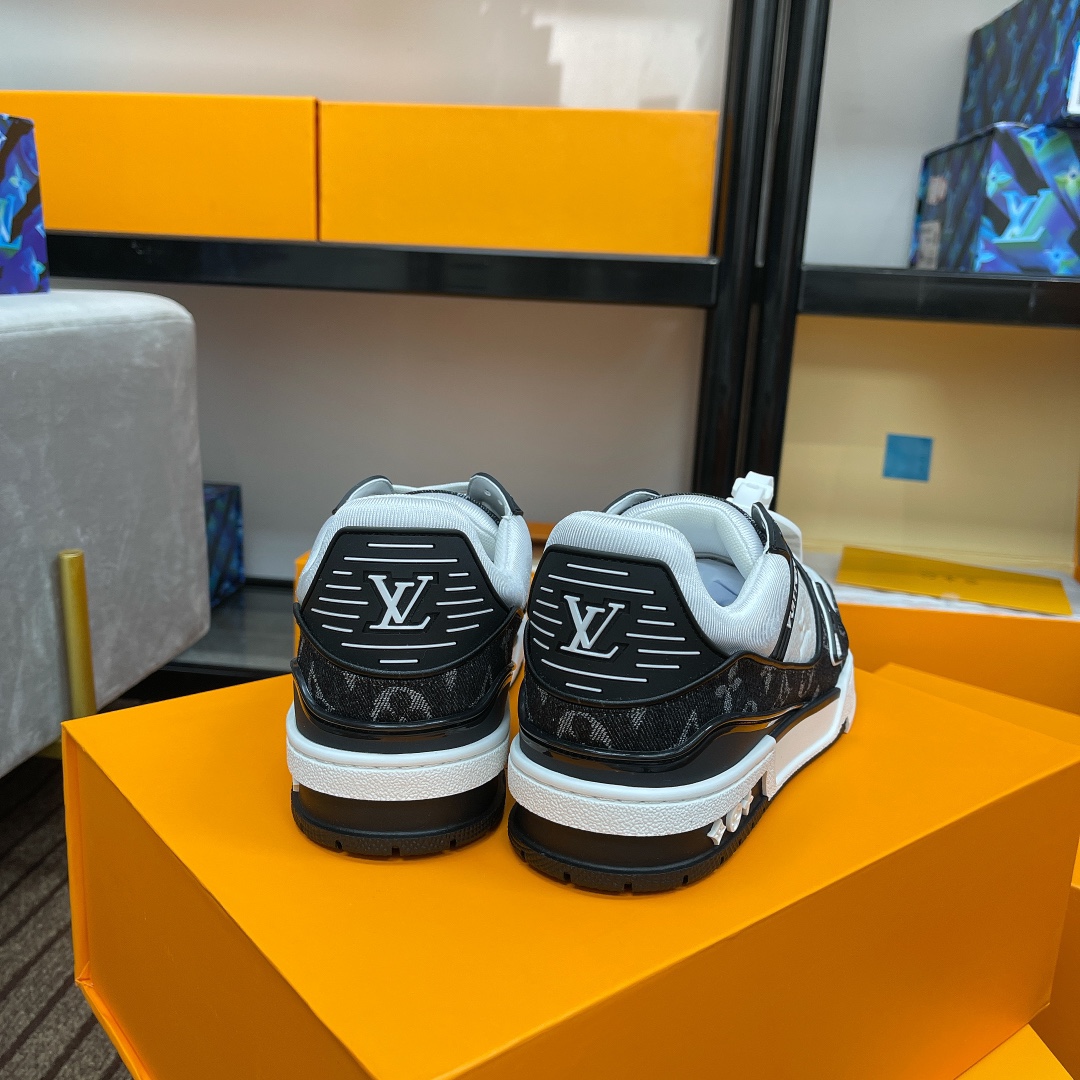 Louis Vuitton couple models DIY buckle sneakers sneakers