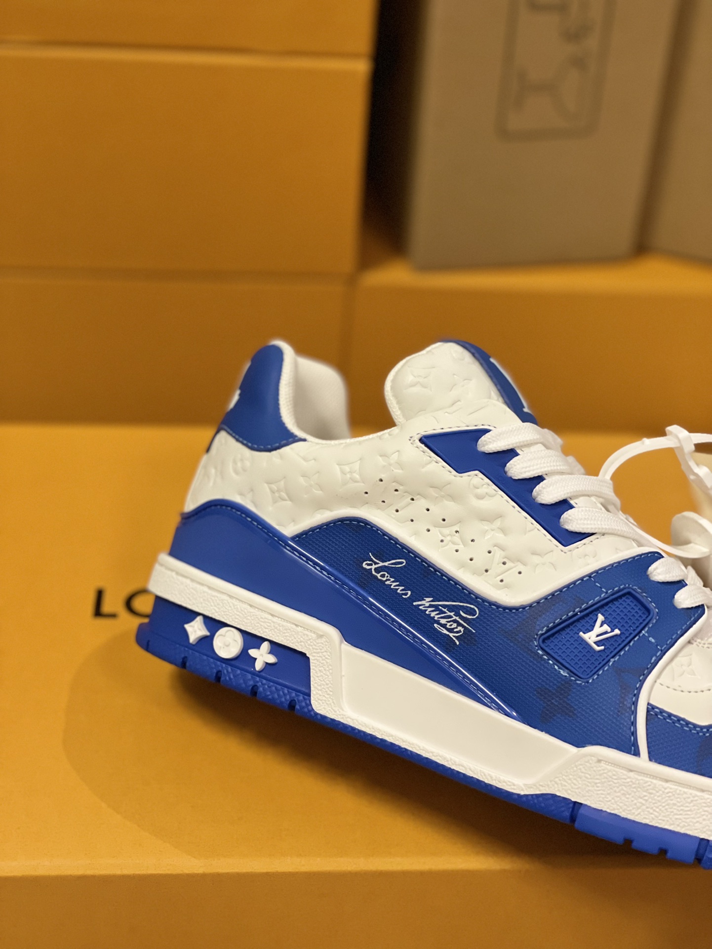 Louis Vuitton Trainer Sneakers Couple Model LD 0727