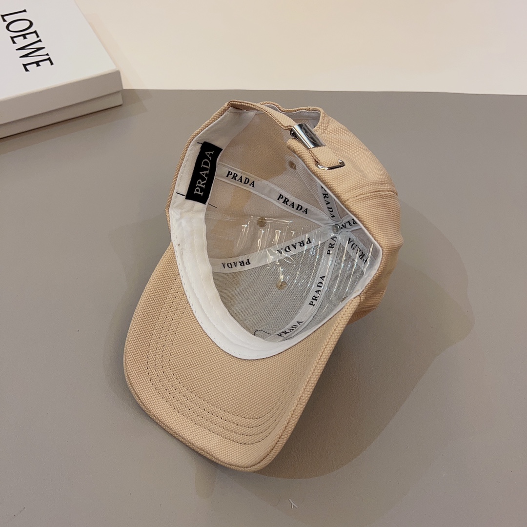 Prada hipster favorite triangle logo baseball cap