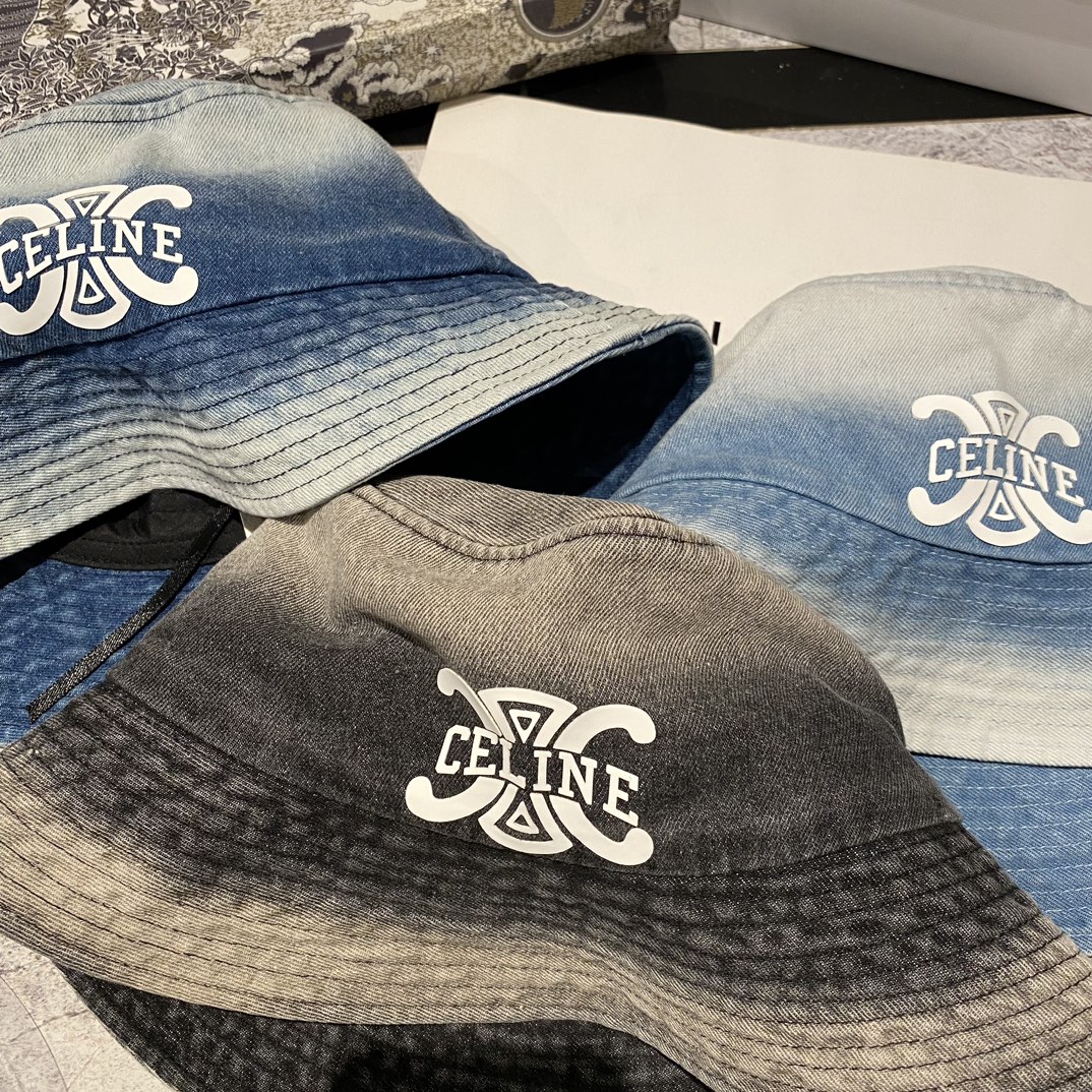 [Loewe Luo Yiwei] 2023 new denim old fisherman hat