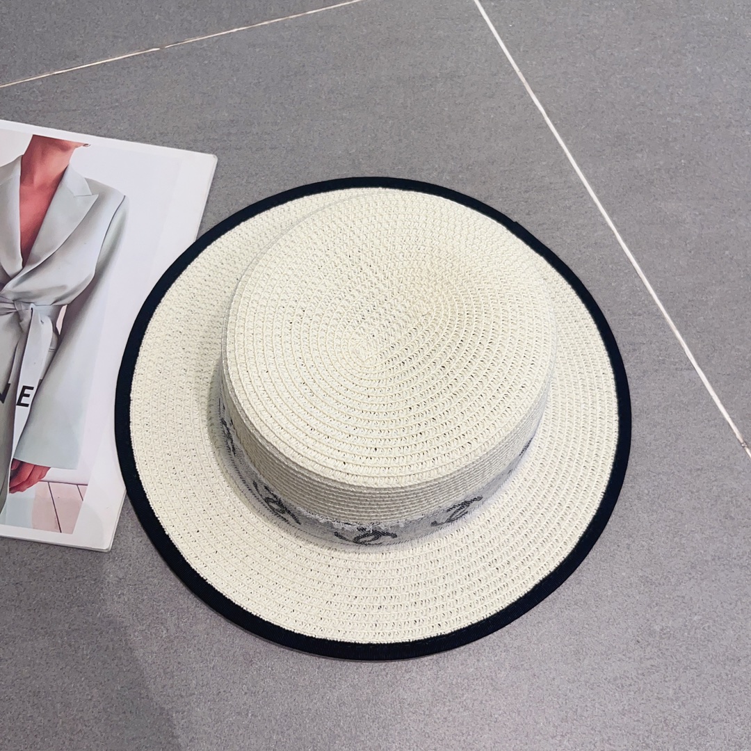 CHANEL bowler hat, sun visor hat