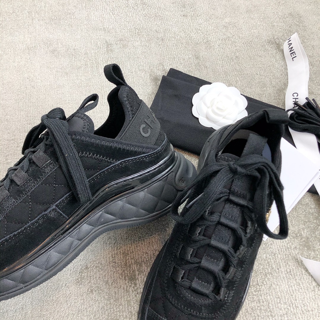 CHANEL sneakers classic small incense sneakers cowhide sheepskin leather genuine leather sole