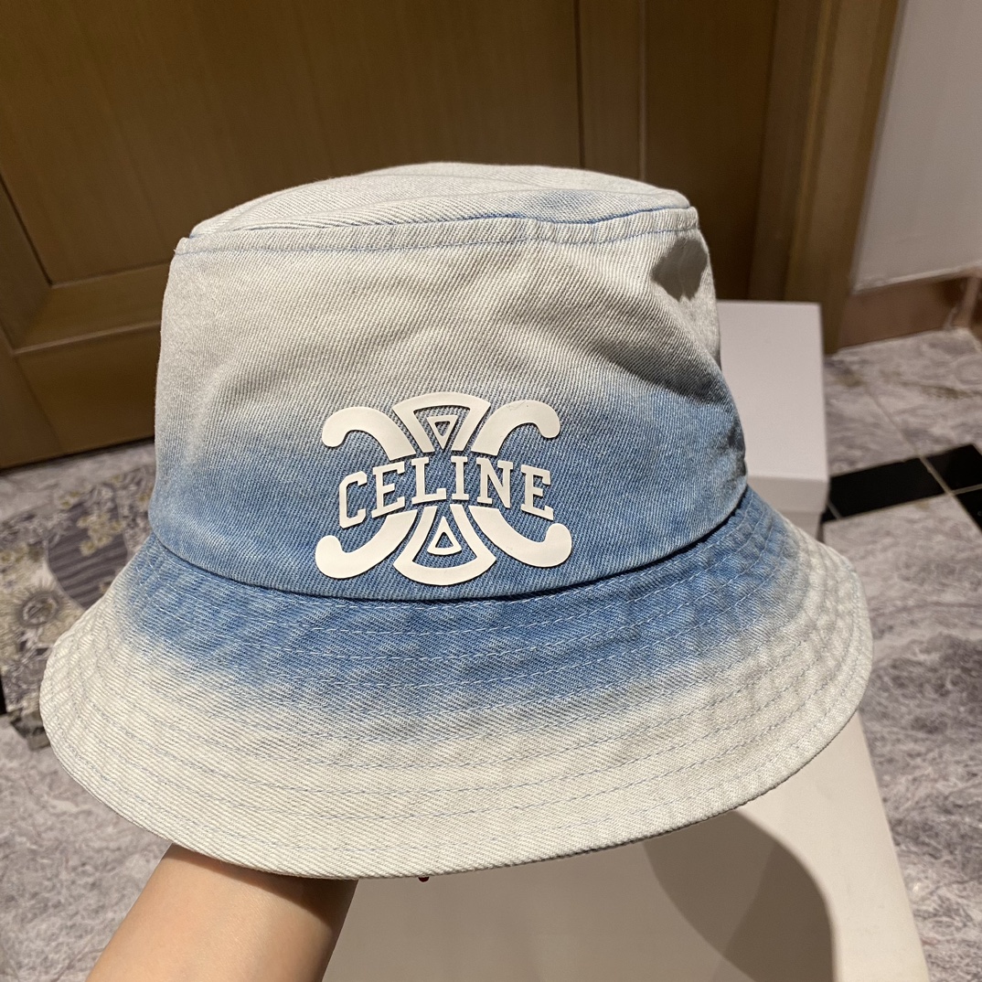 [Loewe Luo Yiwei] 2023 new denim old fisherman hat