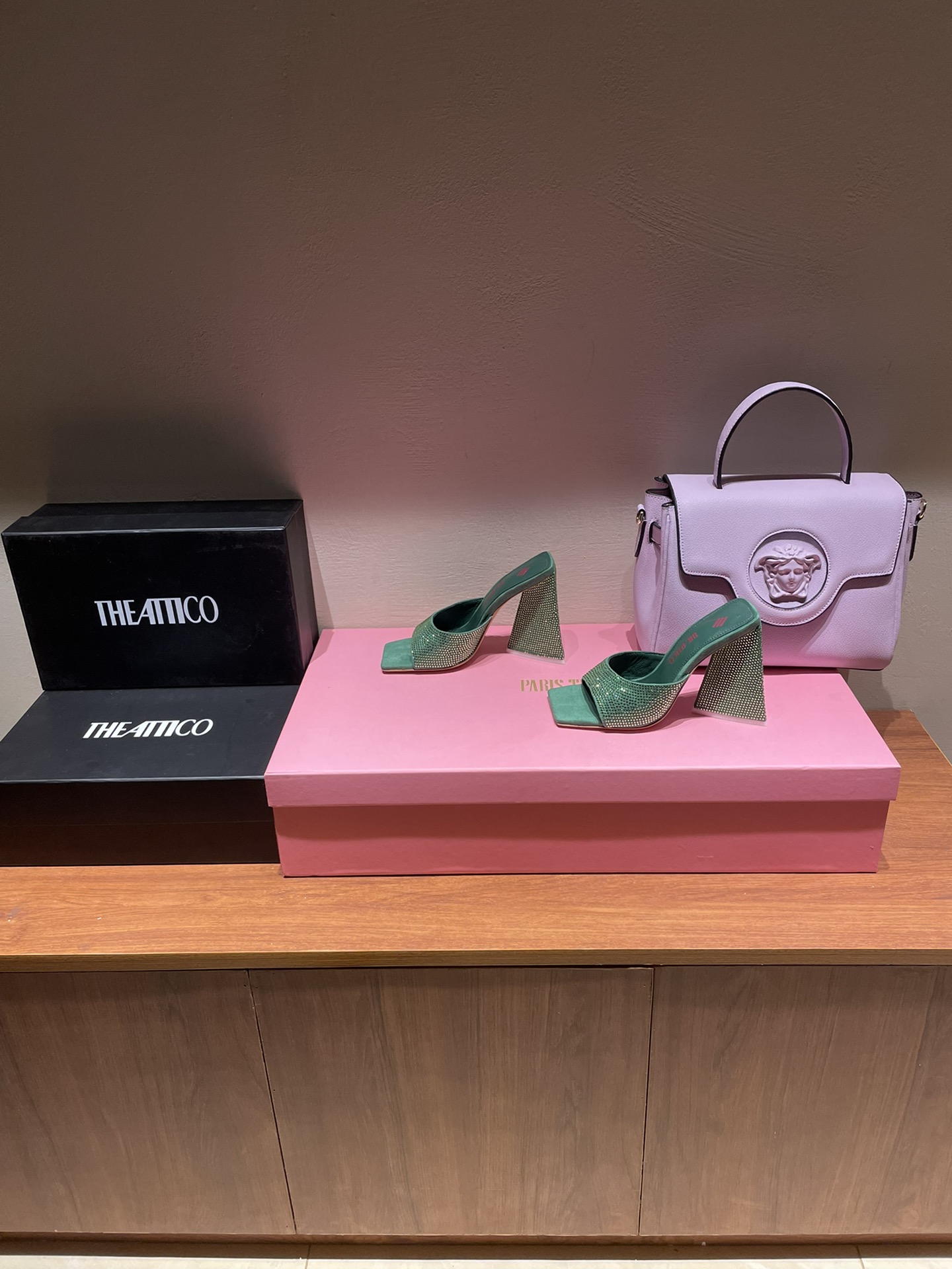 TheAttico | 𝟐𝟎𝟐𝟐𝟐/𝐒𝐒 𝐧𝐞𝐰 Spring/Summer 2021 collection The Attico personality triangle heel high heel sandals