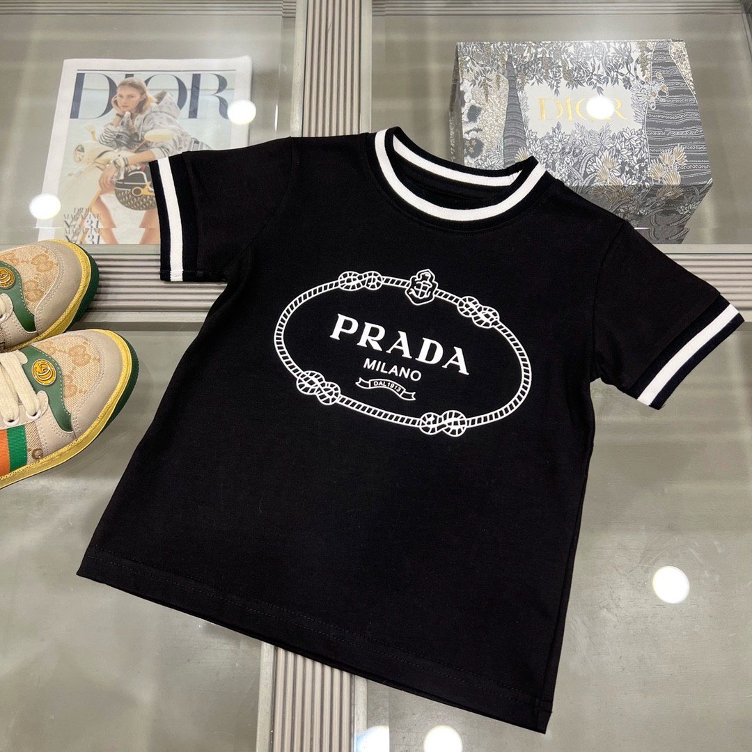 Prada new summer girls' T-shirt suit