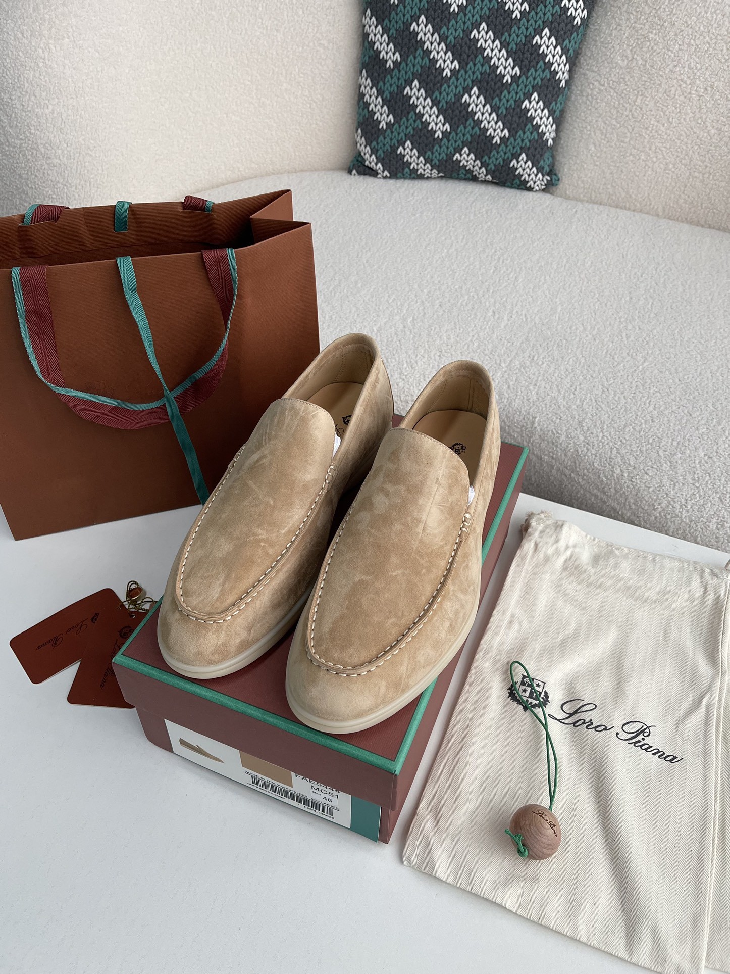 Loro Piana Summer Charms Walk Moccasin Shoes