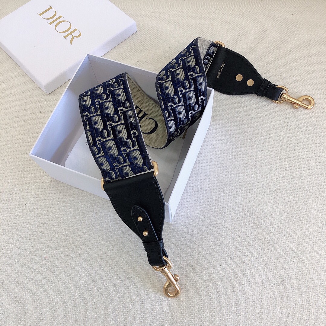 Dior Personalized Shoulder Strap Love ❤️ Velvet Blue