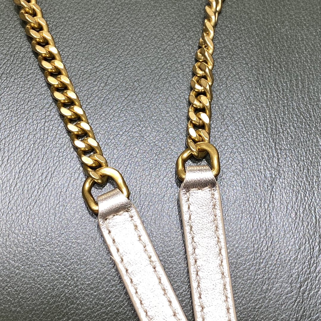 SAINT LAURENT 【𝐌𝐢𝐧𝐢 𝐍𝐨𝐥𝐢𝐭𝐚】672738 original leather.JD