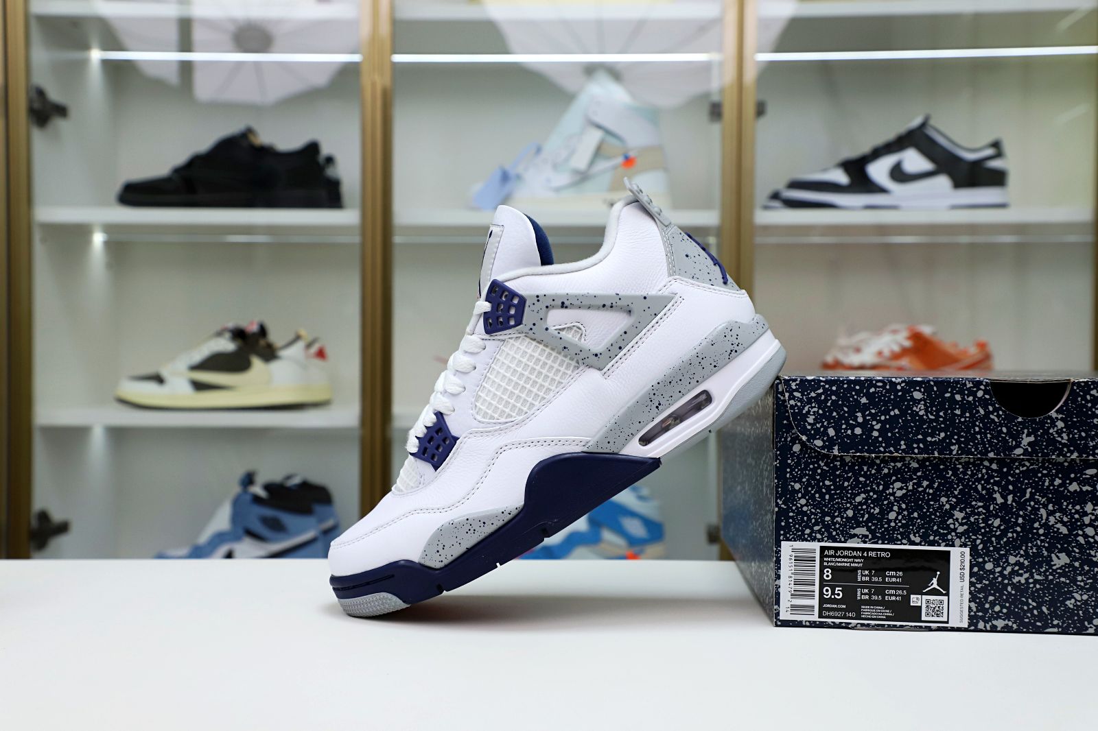 AIR JORDAN 4 RETRO MIDNIGHT NAVY DH6927-140