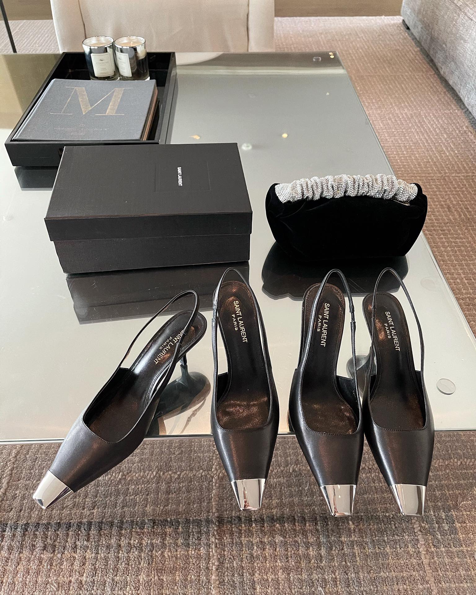 𝙎𝙖𝙞𝙣𝙩 𝙇𝙖𝙪𝙧𝙚𝙣𝙩 | 𝟐𝟎𝟐𝟏/𝐒𝐒 𝐧𝐞𝐰 YSL｜Saint Laurent 𝟐𝟎𝟐𝟏 best-selling model of the year blade black iron toe high heels