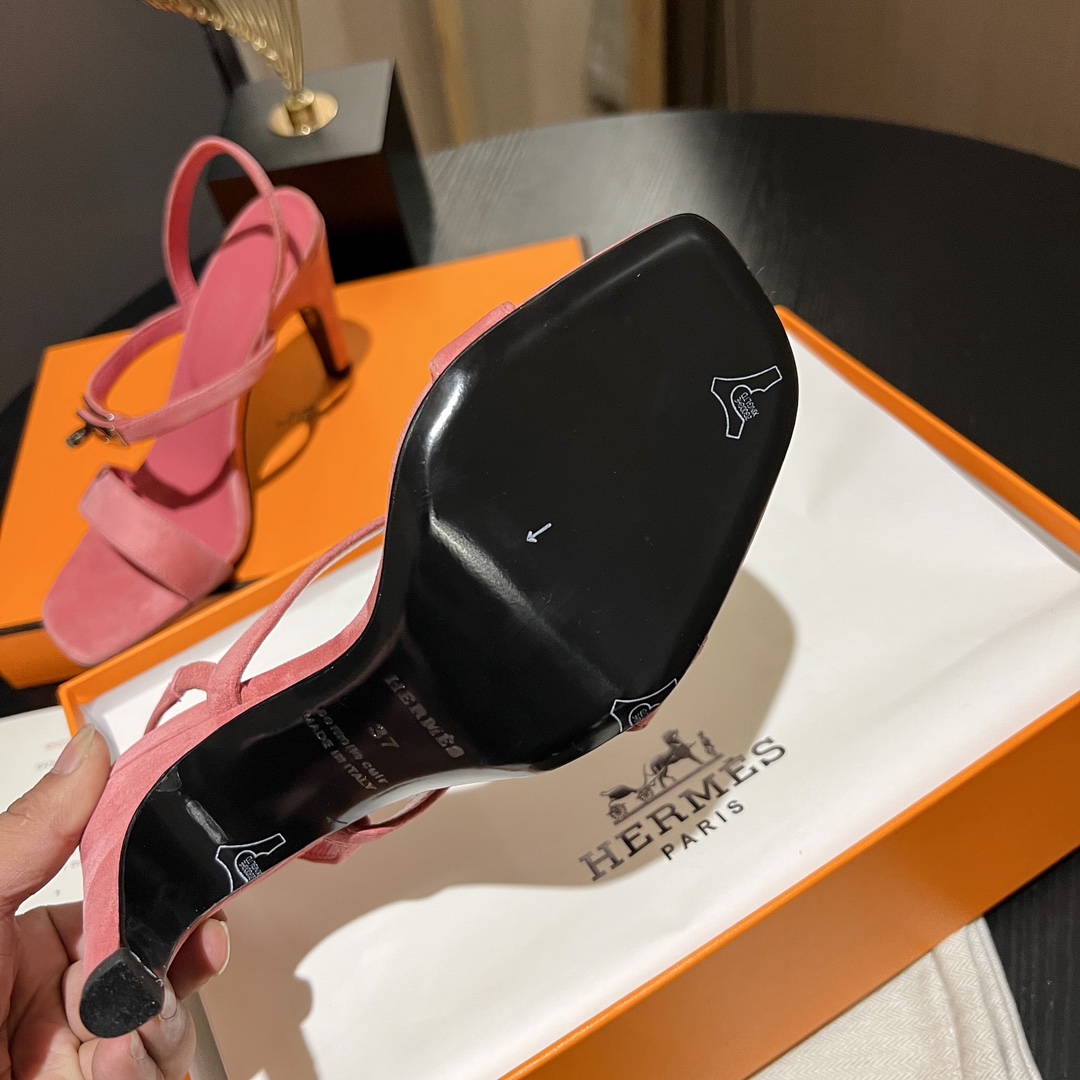 Hermes classic H high-heeled sandals series