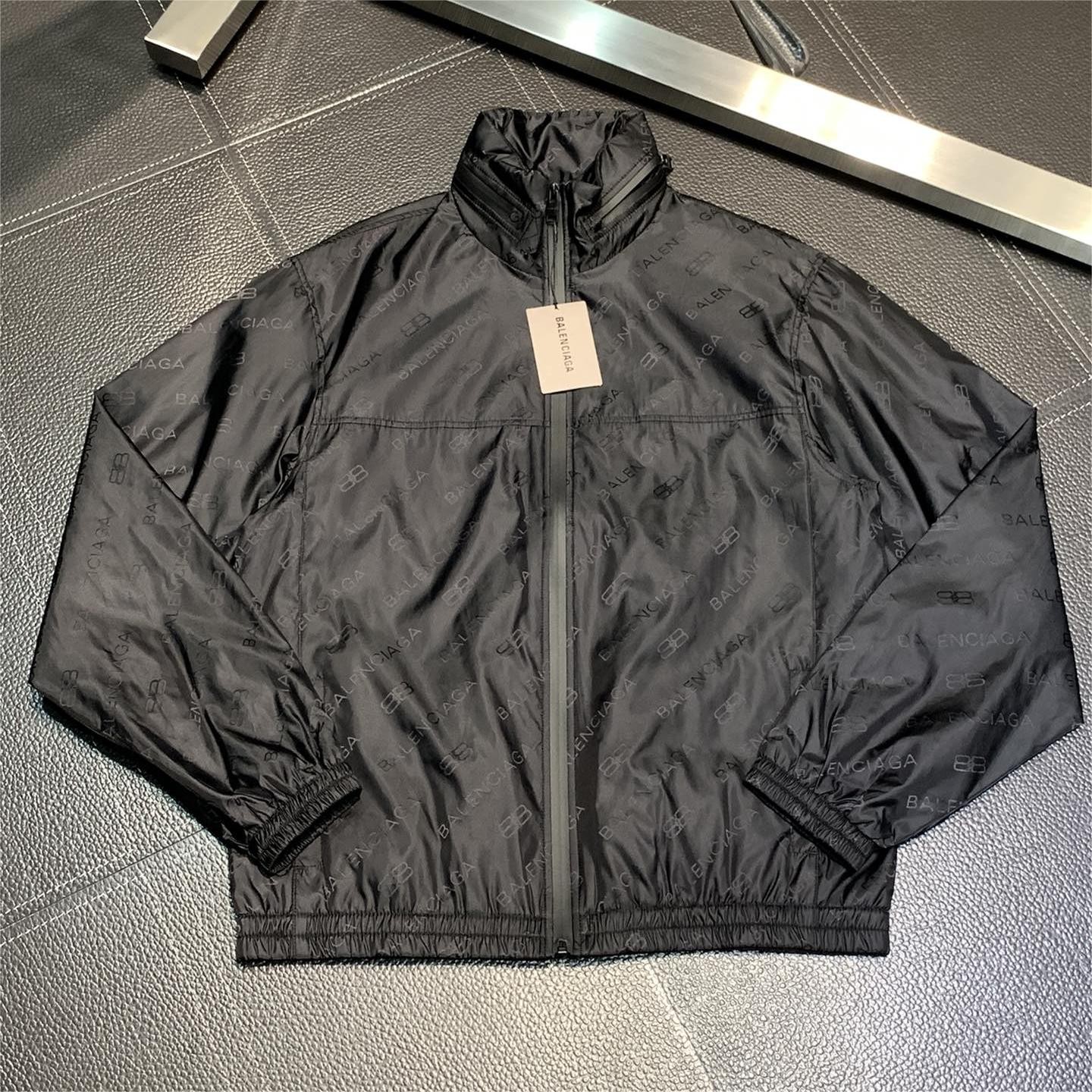 Balenciaga hooded stand collar jacket