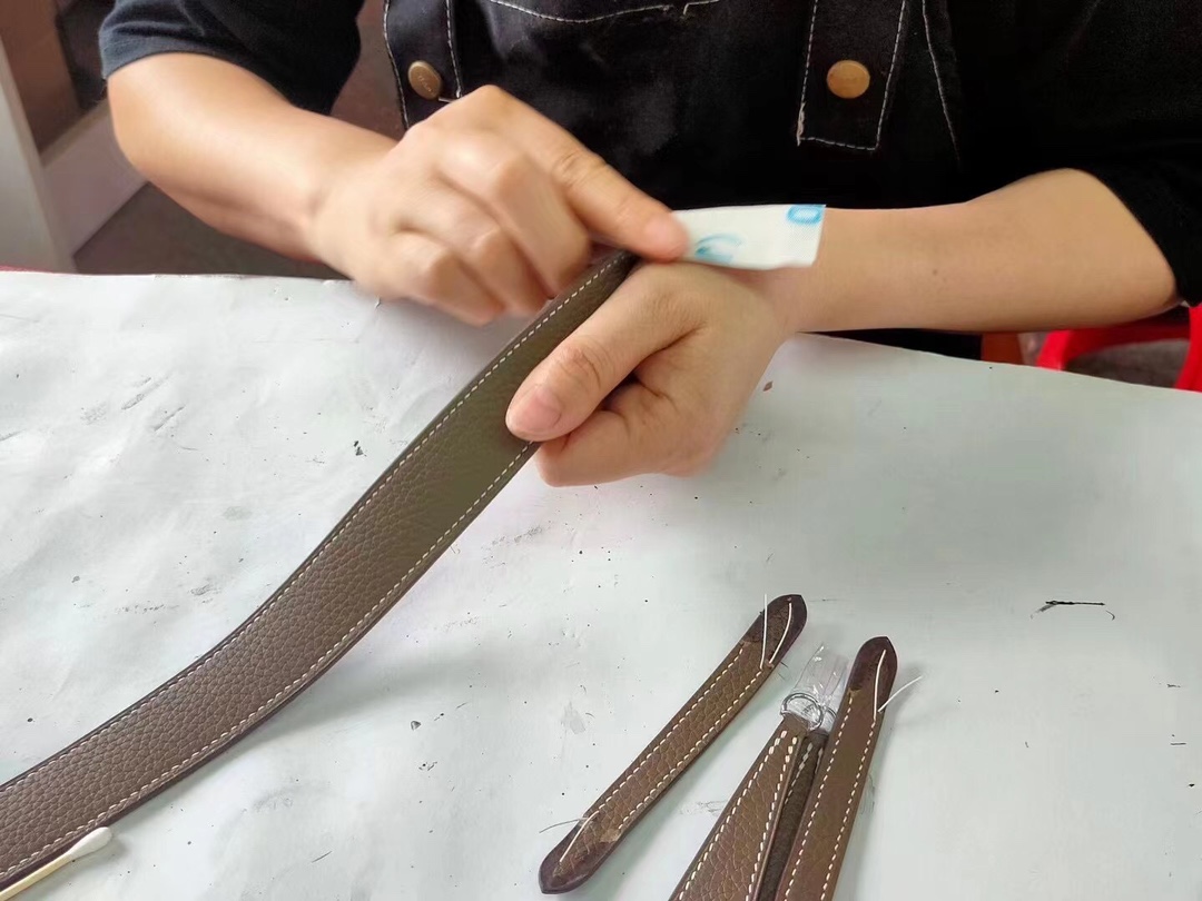 Hermes bag making process：Today squatting one day manual workshop