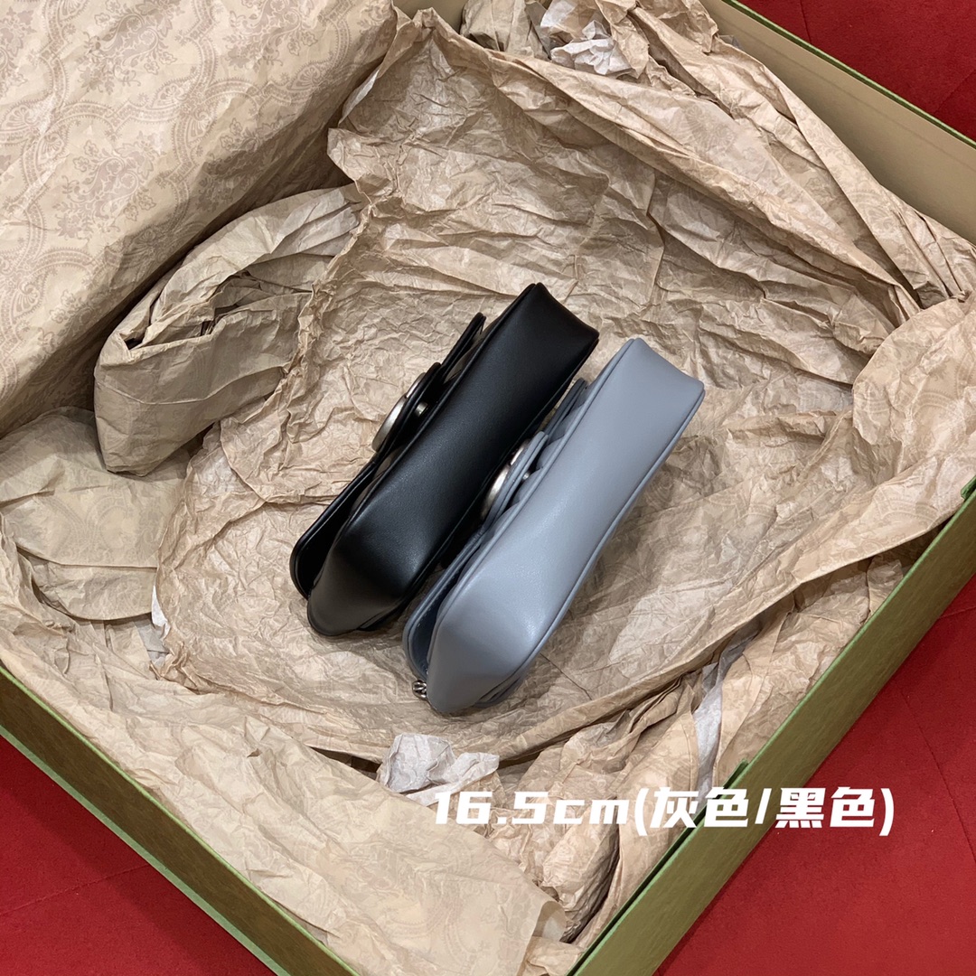 GUCCI marmont geometric series (mini grey/black) #476433