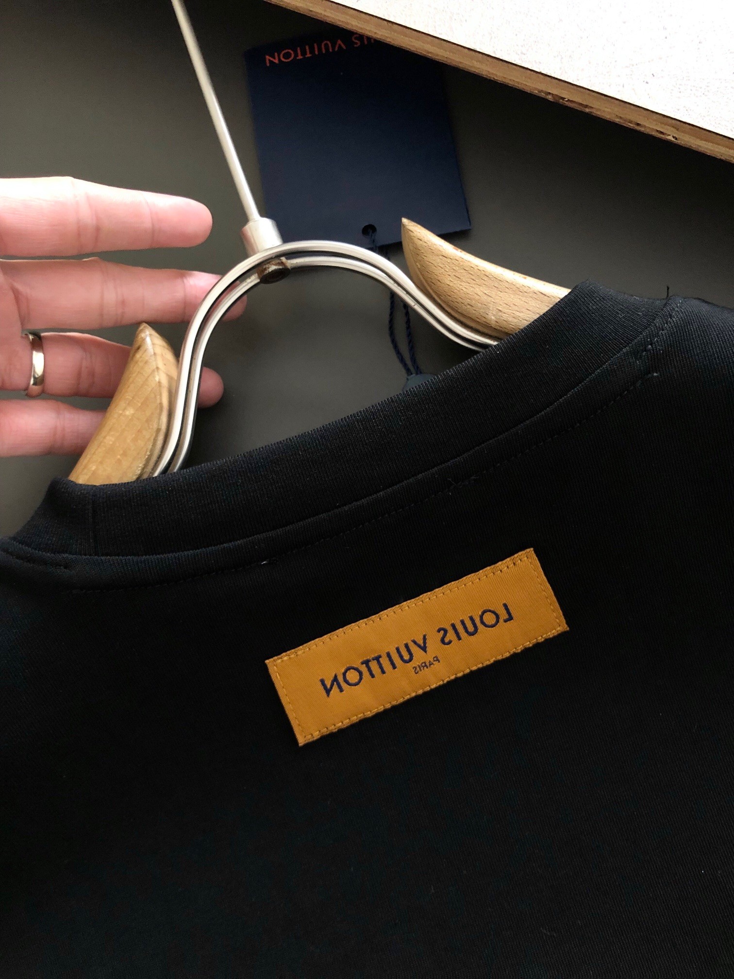 Louis Vuitton Three-dimensional foam letter doodle round-neck t-shirt