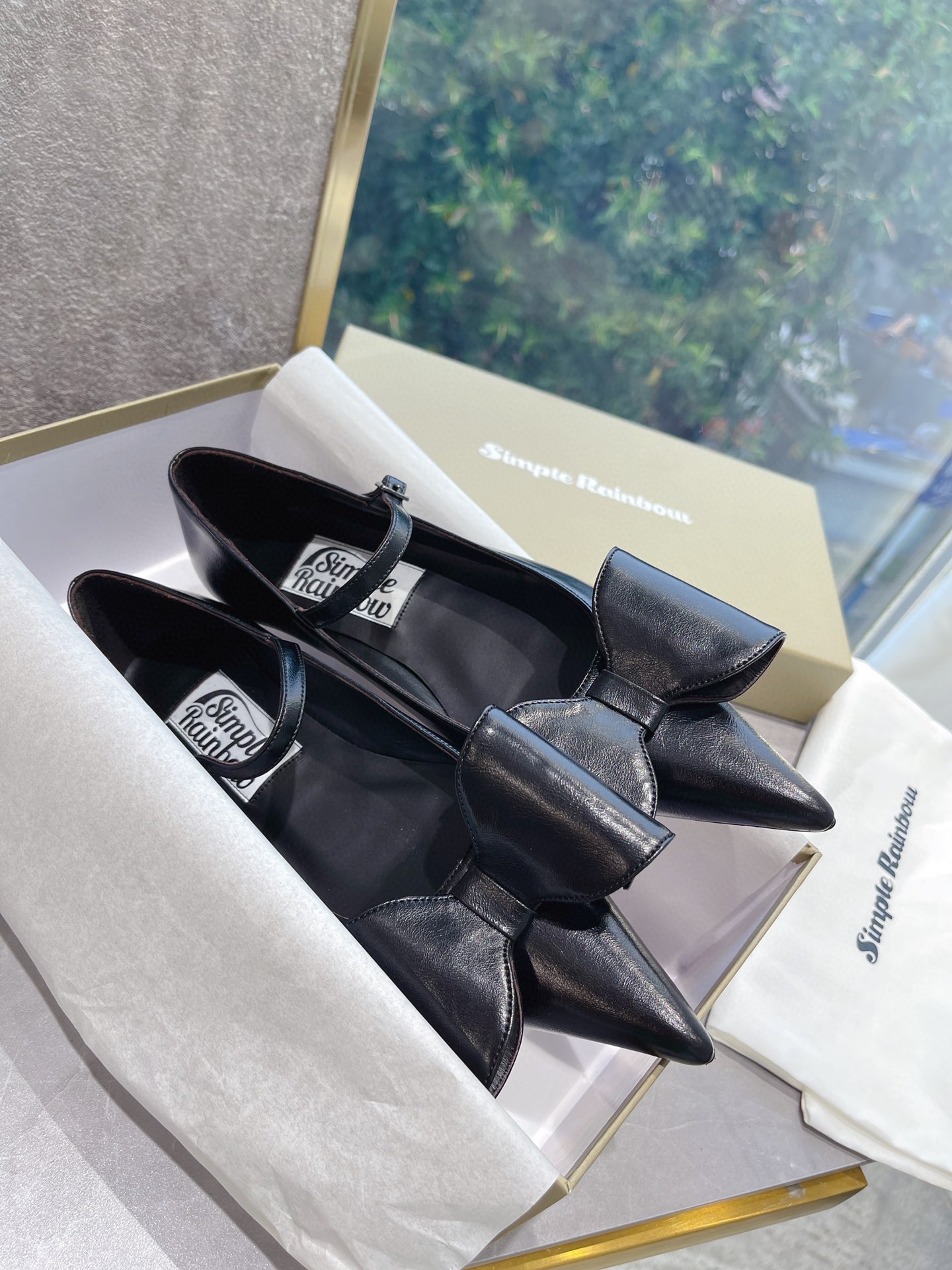 𝐒𝐌𝐅𝐊｜𝟐𝟎𝟐𝟐/𝐒𝐒 𝐧𝐞𝐰 The latest spring and summer models pointed bow Mary Jane retro and fashionable niche series